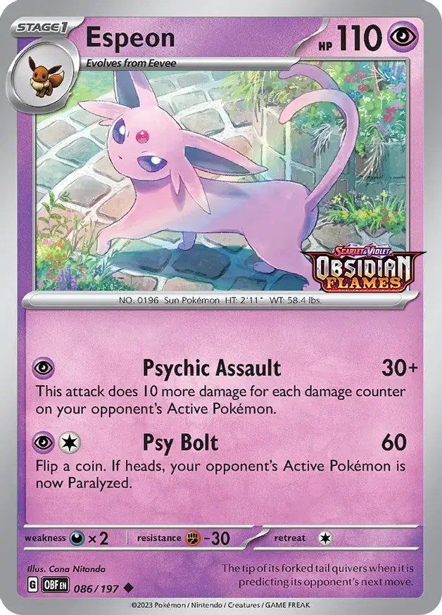 Espeon (086/197) (Best Buy Exclusive) [Scarlet & Violet: Black Star Promos] | Gam3 Escape