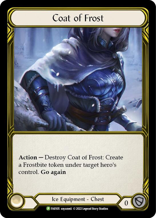 Coat of Frost (Golden) [FAB105] (Promo)  Cold Foil | Gam3 Escape