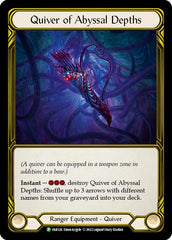 Quiver of Abyssal Depths (Golden) [FAB126] (Promo)  Cold Foil | Gam3 Escape