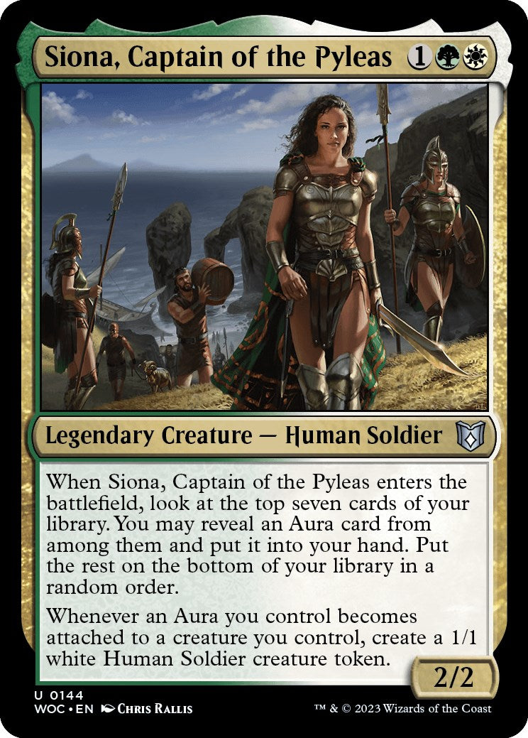 Siona, Captain of the Pyleas [Wilds of Eldraine Commander] | Gam3 Escape