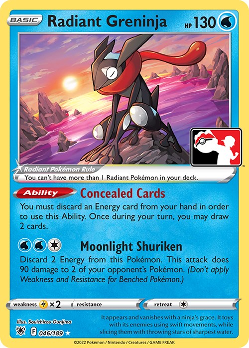 Radiant Greninja (046/189) [Prize Pack Series Three] | Gam3 Escape