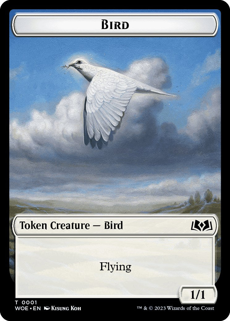 Bird Token [Wilds of Eldraine Tokens] | Gam3 Escape