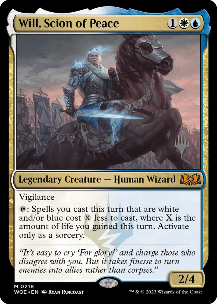 Will, Scion of Peace (Promo Pack) [Wilds of Eldraine Promos] | Gam3 Escape