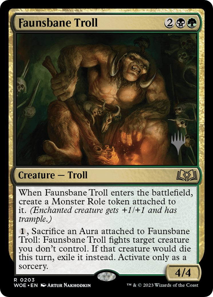 Faunsbane Troll (Promo Pack) [Wilds of Eldraine Promos] | Gam3 Escape