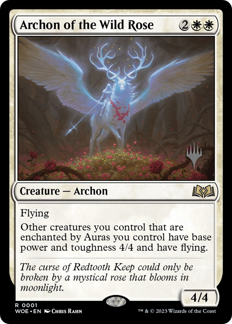 Archon of the Wild Rose (Promo Pack) [Wilds of Eldraine Promos] | Gam3 Escape