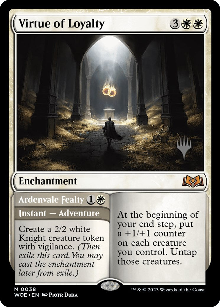 Virtue of Loyalty // Ardenvale Fealty (Promo Pack) [Wilds of Eldraine Promos] | Gam3 Escape