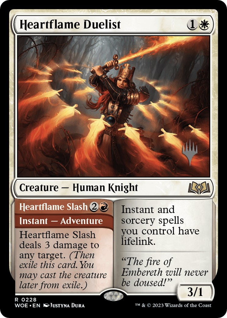 Heartflame Duelist // Heatflame Duelist (Promo Pack) [Wilds of Eldraine Promos] | Gam3 Escape