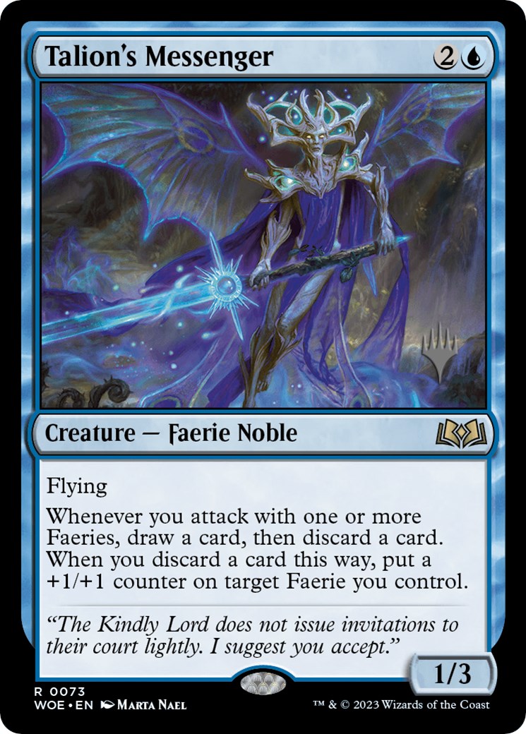 Talion's Messenger (Promo Pack) [Wilds of Eldraine Promos] | Gam3 Escape