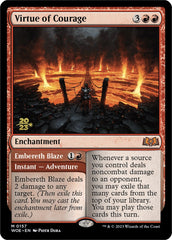Virtue of Courage //Embereth Blaze (Promo Pack) [Wilds of Eldraine Promos] | Gam3 Escape