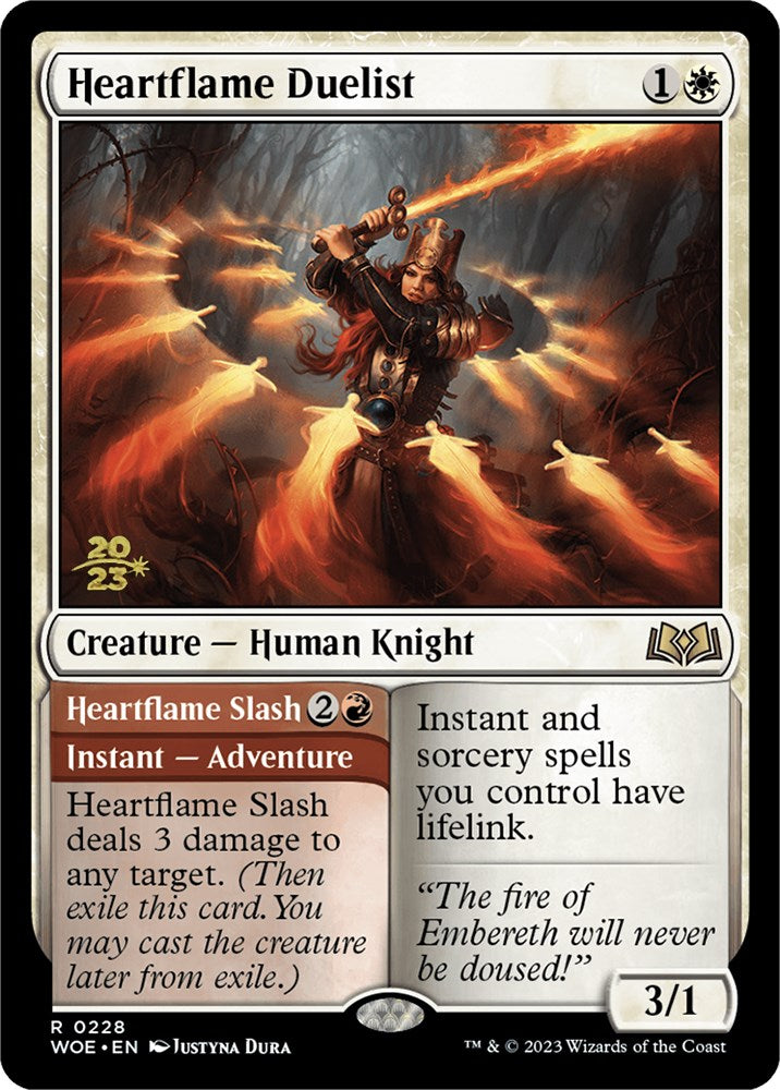 Heartflame Duelist // Heatflame Duelist (Promo Pack) [Wilds of Eldraine Promos] | Gam3 Escape