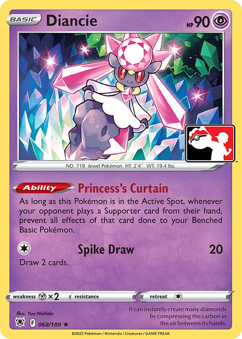 Diancie (068/189) [Prize Pack Series Three] | Gam3 Escape