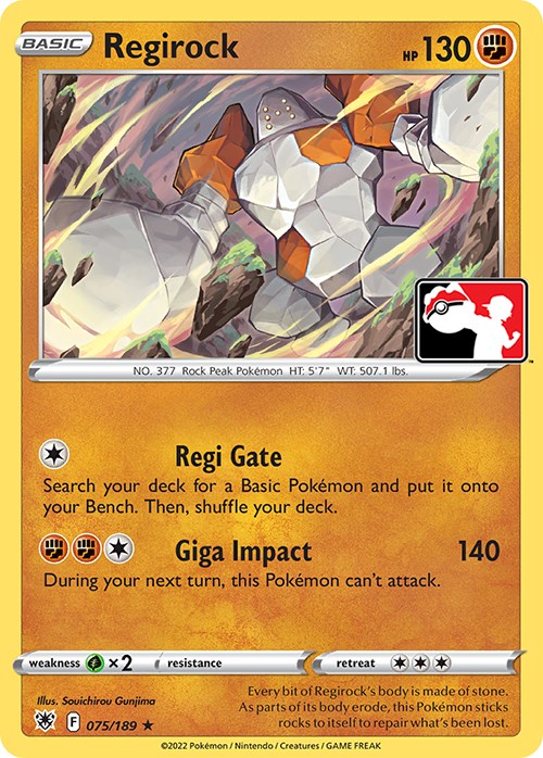 Regirock (075/189) [Prize Pack Series Three] | Gam3 Escape