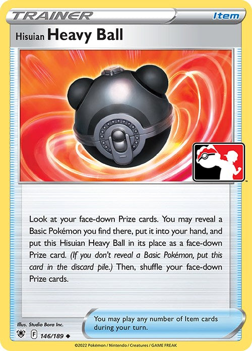 Hisuian Heavy Ball (146/189) [Prize Pack Series Three] | Gam3 Escape