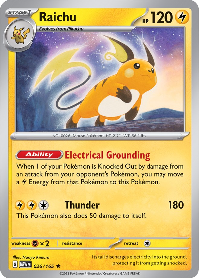 Raichu (026/165) [Scarlet & Violet 151] | Gam3 Escape