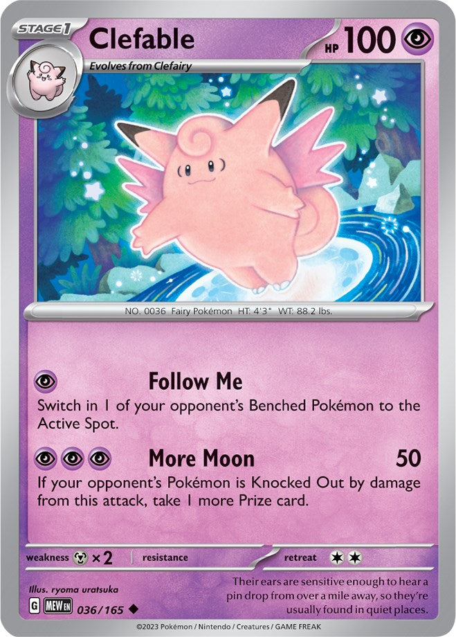 Clefable (036/165) [Scarlet & Violet 151] | Gam3 Escape