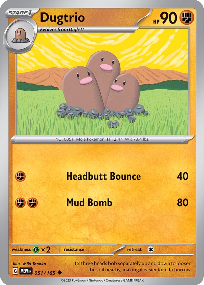 Dugtrio (051/165) [Scarlet & Violet 151] | Gam3 Escape