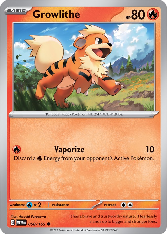 Growlithe (058/165) [Scarlet & Violet: 151] | Gam3 Escape