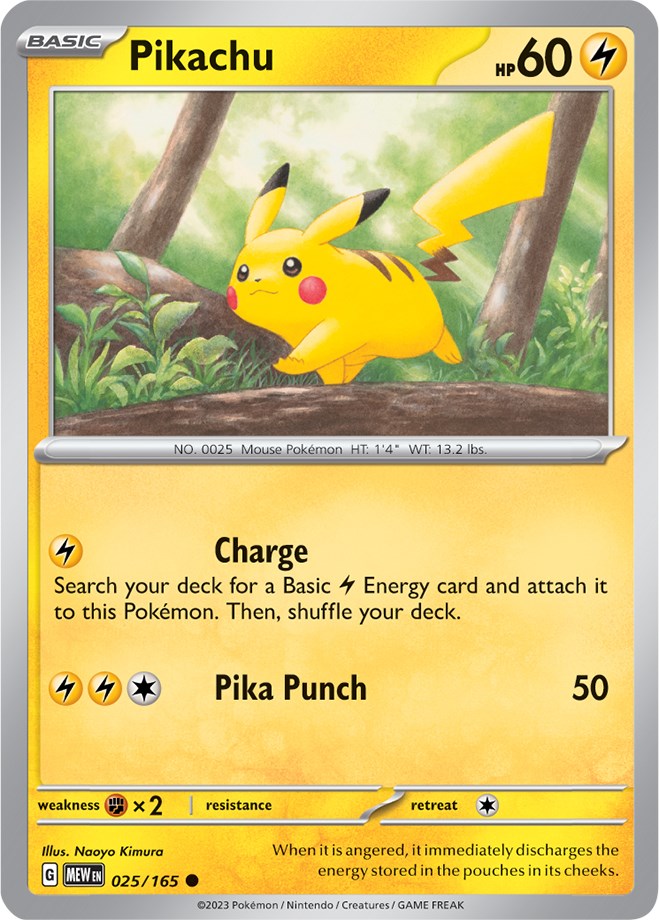 Pikachu (025/165) [Scarlet & Violet 151] | Gam3 Escape