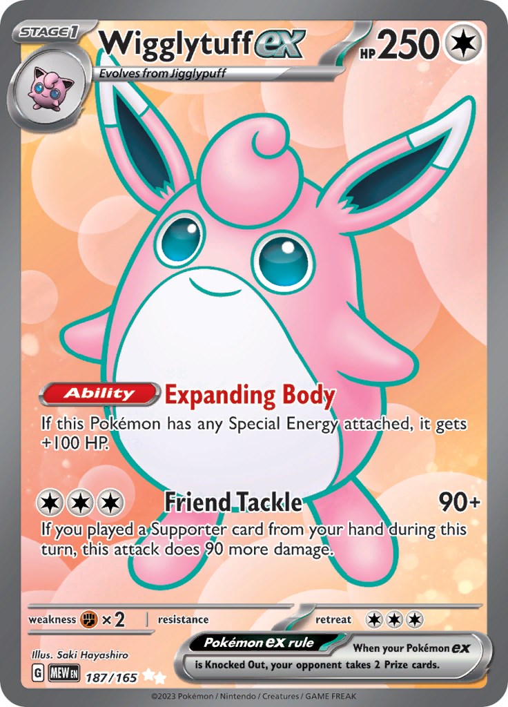 Wigglytuff ex (187/165) [Scarlet & Violet: 151] | Gam3 Escape