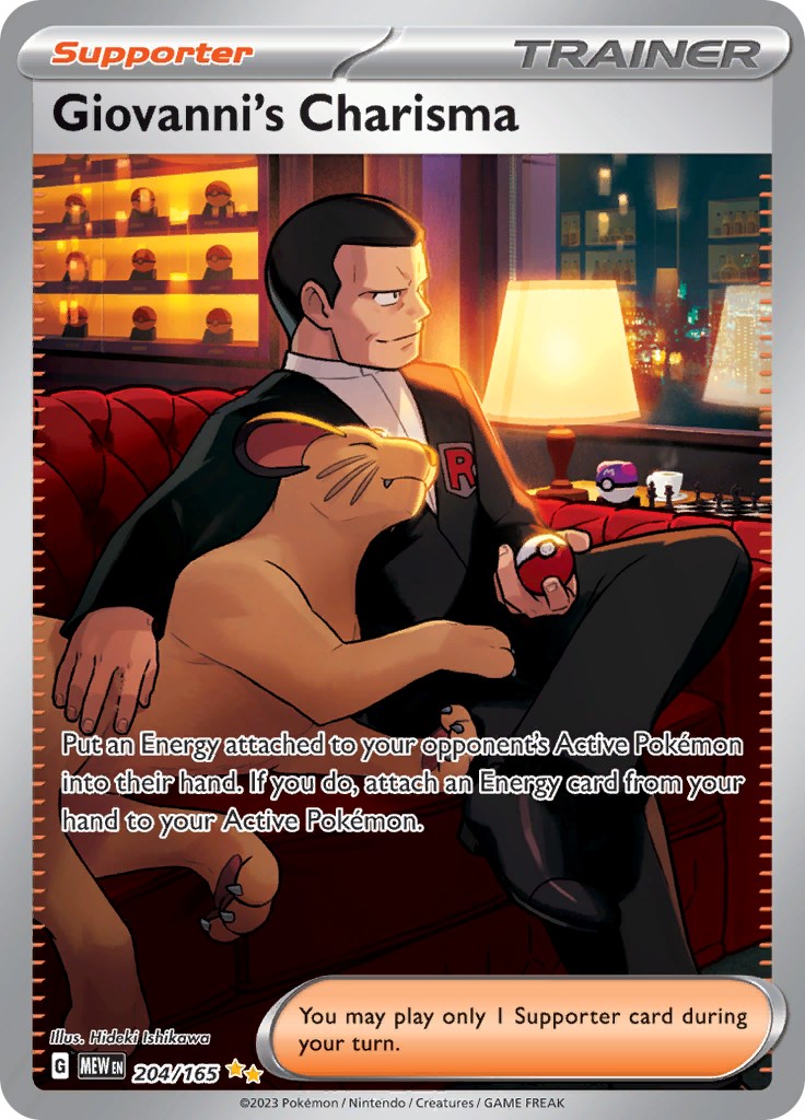 Giovanni's Charisma (204/165) [Scarlet & Violet: 151] | Gam3 Escape