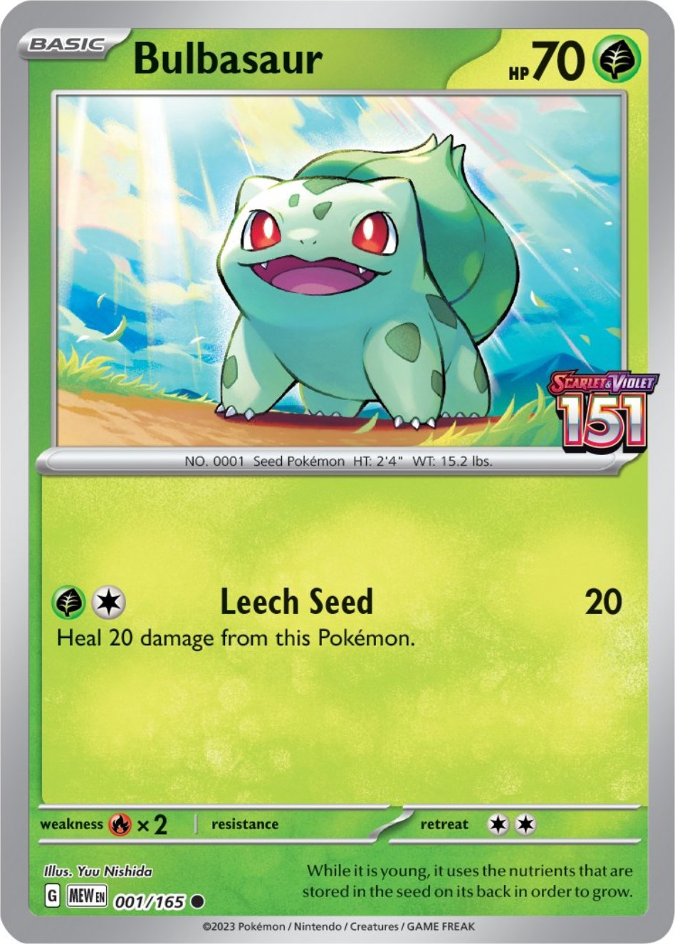 Bulbasaur (001/165) (Best Buy Exclusive) [Scarlet & Violet 151] | Gam3 Escape