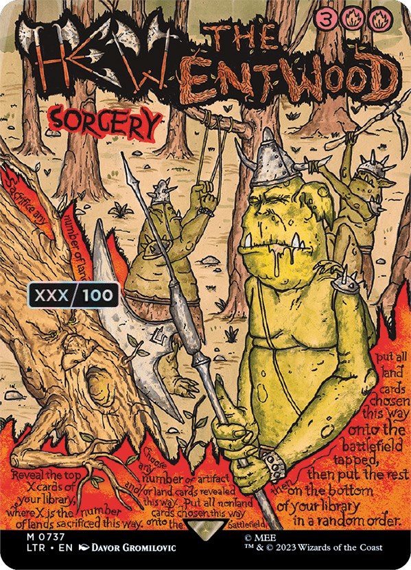 Hew the Entwood (Borderless Poster) (Serialized) [The Lord of the Rings: Tales of Middle-Earth] | Gam3 Escape