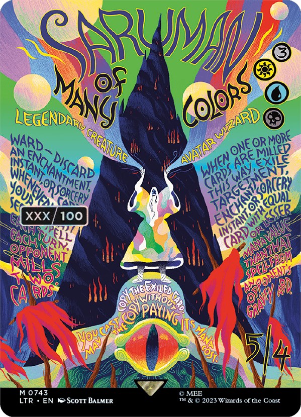 Saruman of Many Colors (Borderless Poster) (Serialized) [The Lord of the Rings: Tales of Middle-Earth] | Gam3 Escape