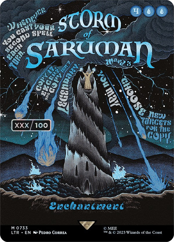 Storm of Saruman (Borderless Poster) (Serialized) [The Lord of the Rings: Tales of Middle-Earth] | Gam3 Escape