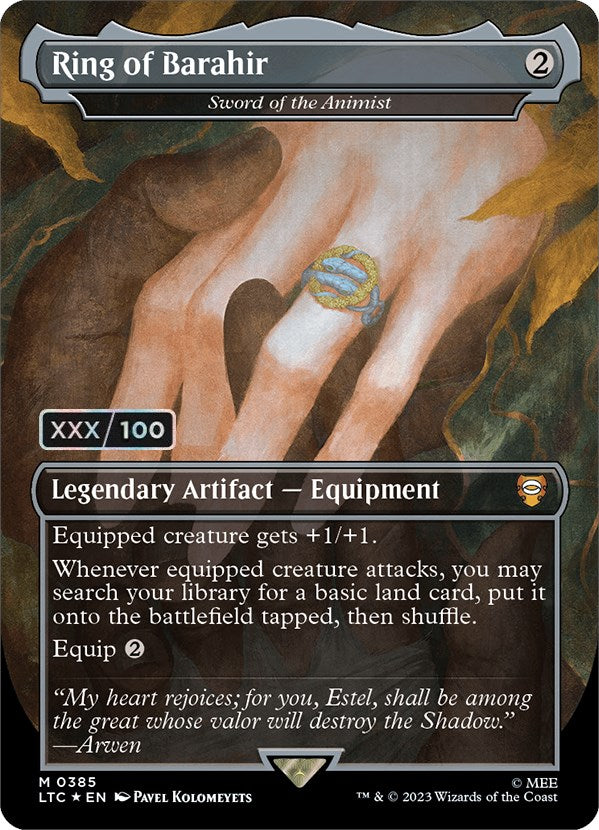 Ring of Barahir - Sword of the Animist (Serialized) [The Lord of the Rings: Tales of Middle-Earth Commander] | Gam3 Escape