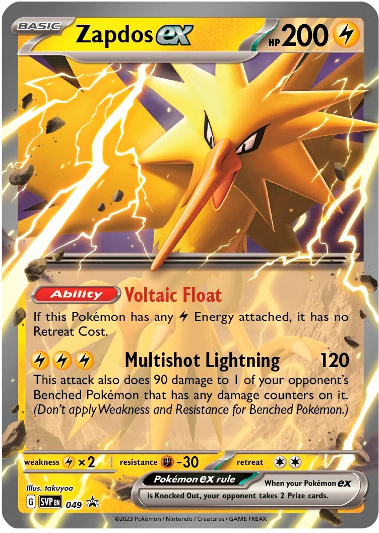 Zapdos ex (049) (Jumbo Card) [Scarlet & Violet: Black Star Promos] | Gam3 Escape