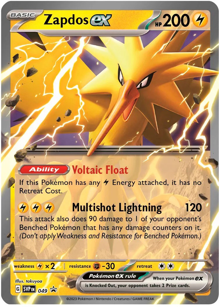 Zapdos ex (049) [Scarlet & Violet: Black Star Promos] | Gam3 Escape