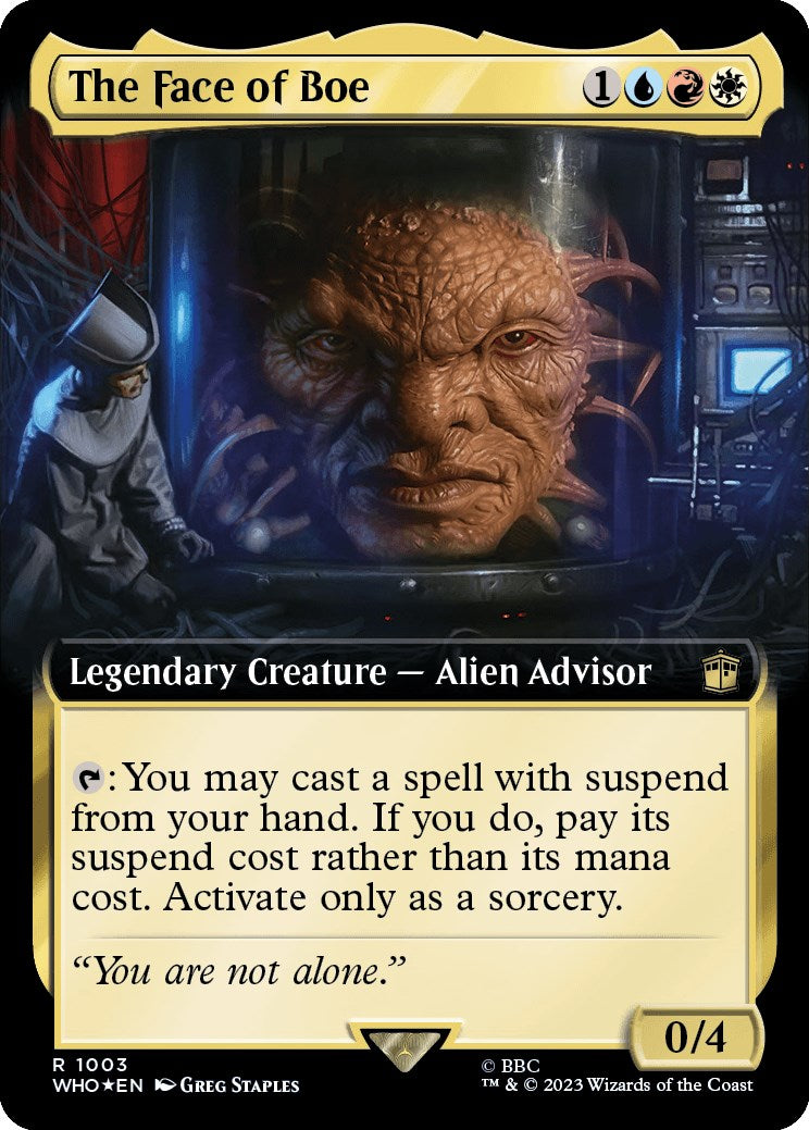 The Face of Boe (Extended Art) (Surge Foil) [Doctor Who] | Gam3 Escape