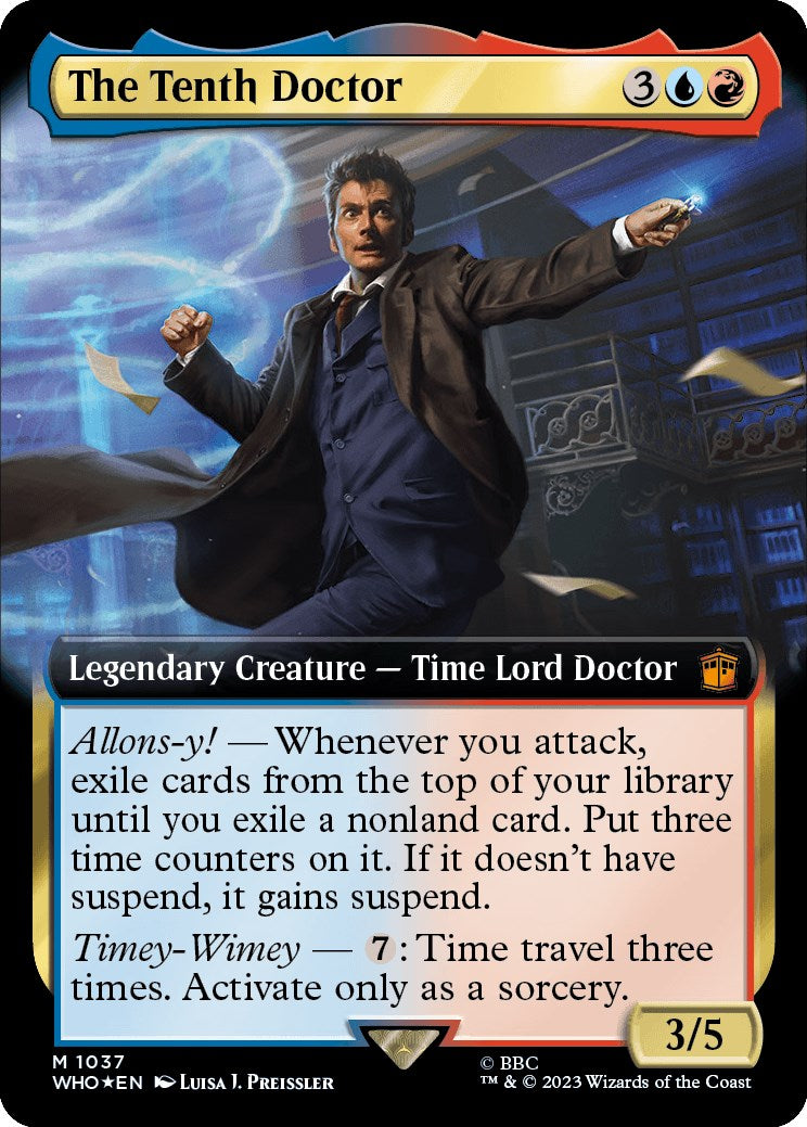 The Tenth Doctor (Extended Art) (Surge Foil) [Doctor Who] | Gam3 Escape