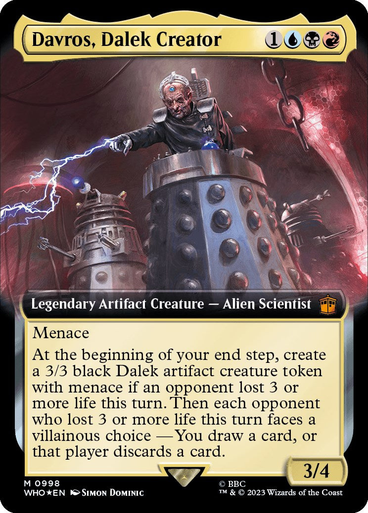 Davros, Dalek Creator (Extended Art) (Surge Foil) [Doctor Who] | Gam3 Escape