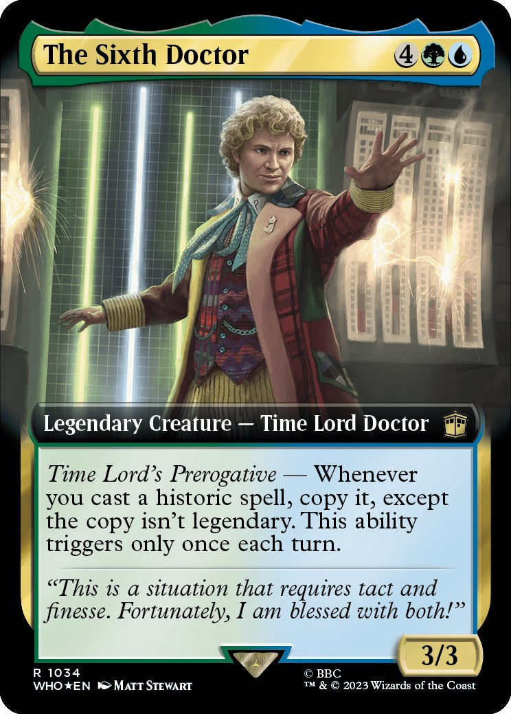 The Sixth Doctor (Extended Art) (Surge Foil) [Doctor Who] | Gam3 Escape