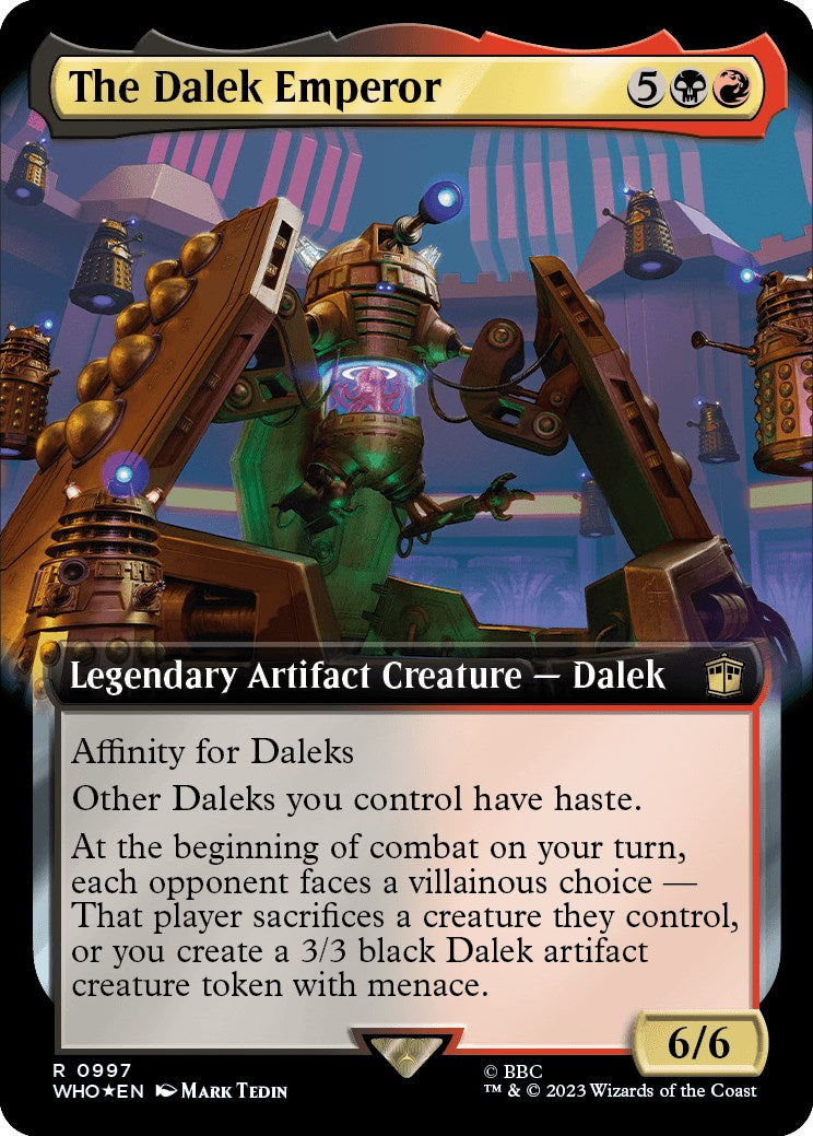 The Dalek Emperor (Extended Art) (Surge Foil) [Doctor Who] | Gam3 Escape