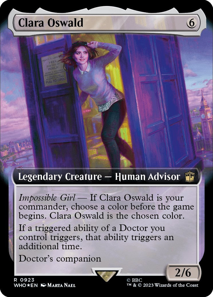 Clara Oswald (Extended Art) (Surge Foil) [Doctor Who] | Gam3 Escape