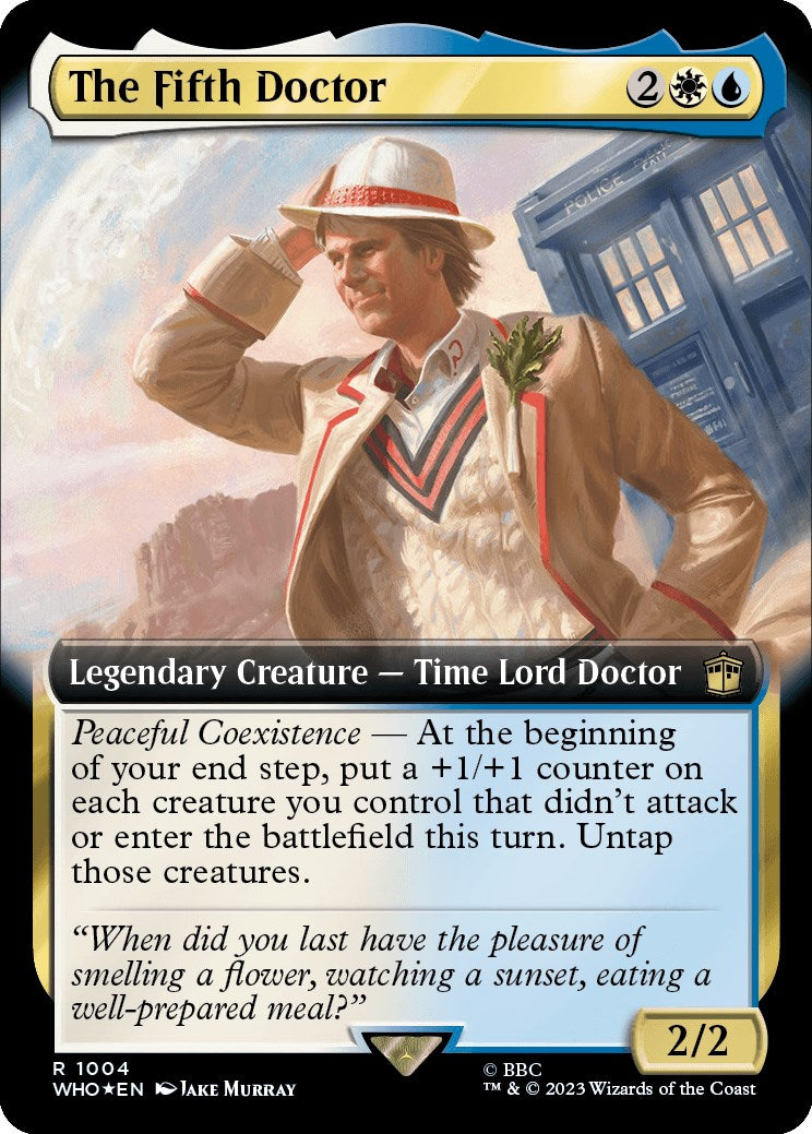 The Fifth Doctor (Extended Art) (Surge Foil) [Doctor Who] | Gam3 Escape