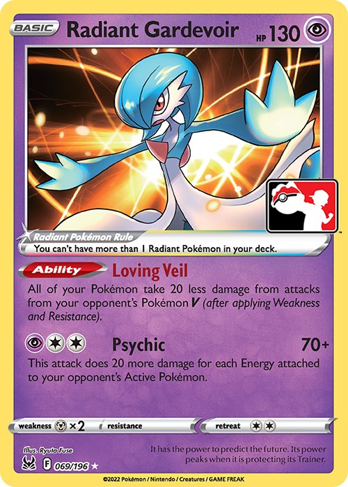 Radiant Gardevoir (069/196) [Prize Pack Series Three] | Gam3 Escape