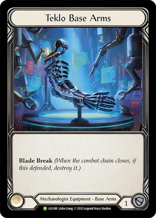 Teklo Base Arms [LGS188] (Promo)  Cold Foil | Gam3 Escape