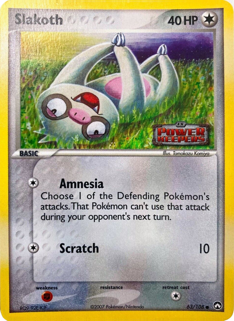 Slakoth (63/108) (Stamped) [EX: Power Keepers] | Gam3 Escape
