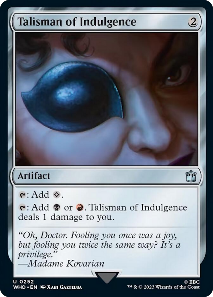 Talisman of Indulgence [Doctor Who] | Gam3 Escape