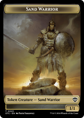 Plant // Sand Warrior Double-Sided Token [Outlaws of Thunder Junction Commander Tokens] | Gam3 Escape