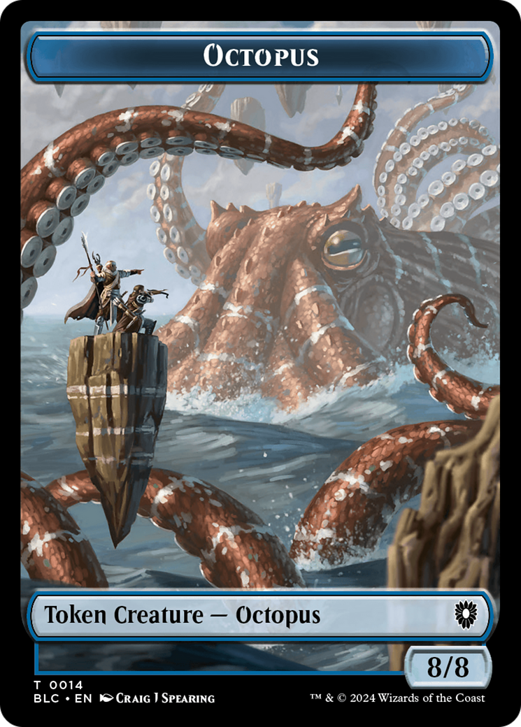 Octopus // Rabbit Double-Sided Token [Bloomburrow Commander Tokens] | Gam3 Escape