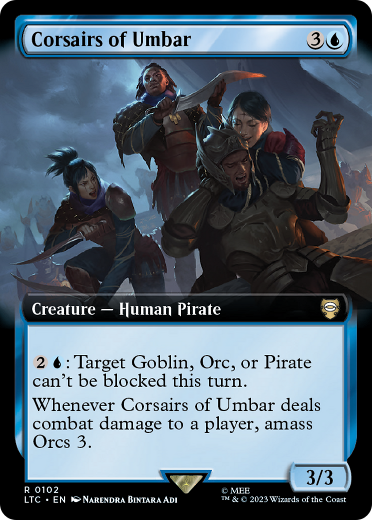 Corsairs of Umbar (Extended Art) [The Lord of the Rings: Tales of Middle-Earth Commander] | Gam3 Escape