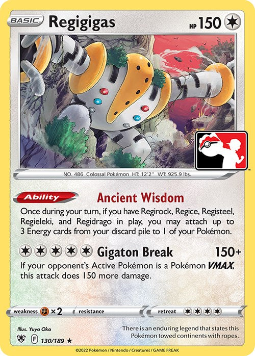 Regigigas (130/189) [Prize Pack Series Three] | Gam3 Escape