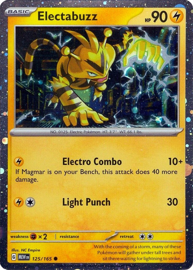 Electabuzz (125/165) (Cosmos Holo) [Miscellaneous Cards] | Gam3 Escape