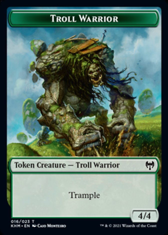 Troll Warrior Token [Kaldheim Tokens] | Gam3 Escape