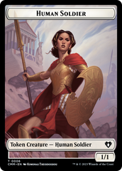 Human Soldier // Elemental (0025) Double-Sided Token [Commander Masters Tokens] | Gam3 Escape