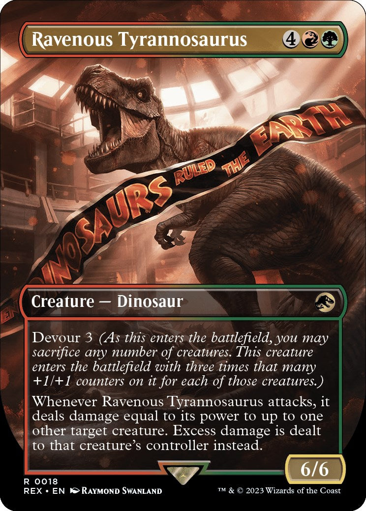 Ravenous Tyrannosaurus (Borderless) [Jurassic World Collection] | Gam3 Escape